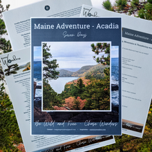 Load image into Gallery viewer, Maine Adventure! - Acadia - Seven Day Itinerary
